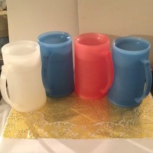 NWOT Set of four large drinking tankards